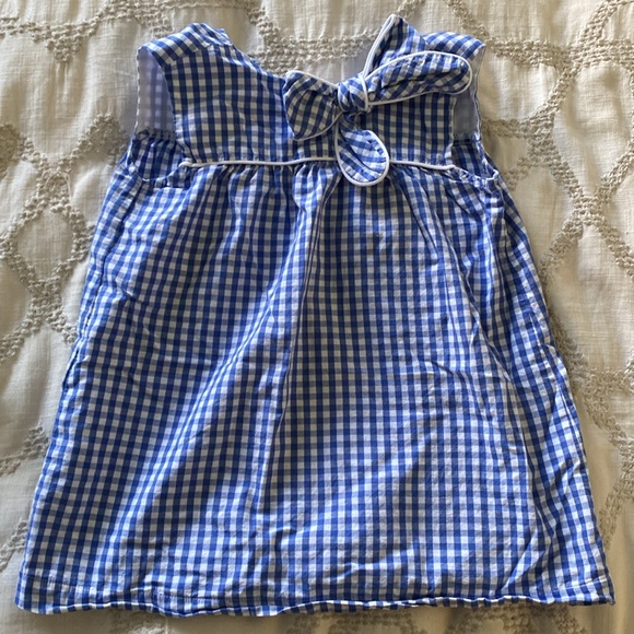 Bella Bliss Mignon blue and white checked dress | Sz 3 - Picture 2 of 7